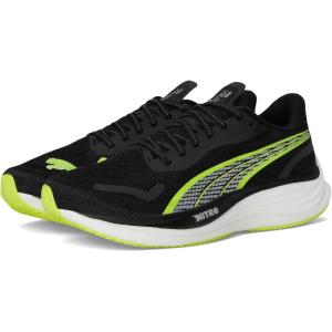 imagePUMA Mens Velocity Nitro 3 Running Shoes SneakerPuma BlackYellow Alert