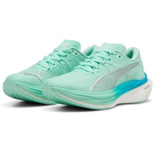 imagePUMA Womens Deviate Nitro 3 Fade Running Sneakers Shoes  OrangeMint MeltSpeed Blue
