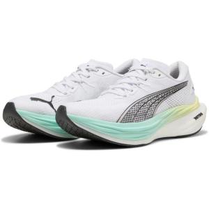 imagePUMA Womens Deviate Nitro 3 Fade Running Sneakers Shoes  OrangePuma WhiteMint Melt