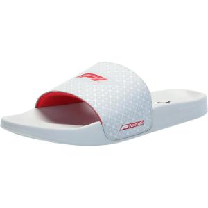 imagePUMA mens Formula 1 Leadcat 20 Slide SandalsWhitepop Red