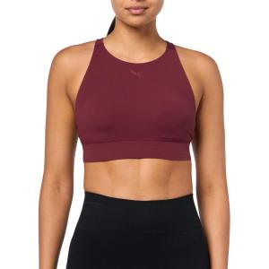 imagePuma Womens Shapeluxe High Neck BraRuby Shimmer Ah25