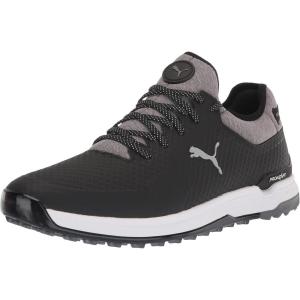 imagepumagolf Mens Proadapt Alphacat Golf ShoePuma Blackpuma Silverquiet Shade