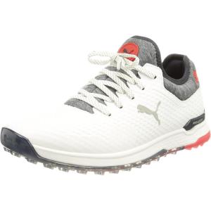 imagepumagolf Mens Proadapt Alphacat Golf ShoePuma Whitenavy Blazerhigh Risk Red