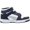 imagePUMA Toddler Boys Rebound Layup Sl V Slip On Sneakers Shoes Casual  WhitePuma Whiteflat Light Grayclub Navy