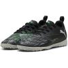 imagePUMA UnisexChild Future Play Turf Training Soccer ShoesPuma Blackcool Light Grayfluo Green