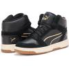 imagePUMA Womens Rebound Layup Mid Shoes SneakerBlackgold Ah25