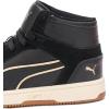 imagePUMA Womens Rebound Layup Mid Shoes SneakerBlackgold Ah25