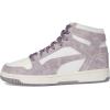 imagePUMA Womens Rebound Layup Mid Shoes SneakerFeather Grayplum Jamwarm White Ah25