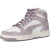 imagePUMA Womens Rebound Layup Mid Shoes SneakerFeather Grayplum Jamwarm White Ah25