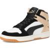 imagePUMA Womens Rebound Layup Mid Shoes SneakerPuma WhitePuma BlackCashew
