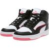 imagePUMA Womens Rebound Layup Mid Shoes SneakerWhiteBlackMagic Rose