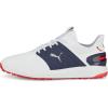 imagePUMA Mens Ignite Elevate Wide Golf ShoePuma Whitepuma Silverpuma Navy