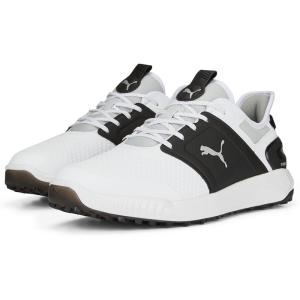 imagePUMA Mens Ignite Elevate Wide Golf ShoePuma Whitepuma Blackpuma Silver
