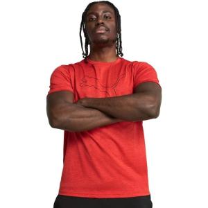 imagePUMA Mens Train All Day Essentials TShirtRed Fire Heather Ss25
