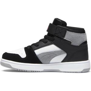 imagePUMA Toddler Boys Rebound Layup Sl V Slip On Sneakers Shoes Casual  WhitePuma Blackflat Light Graypuma White