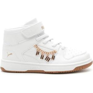 imagePUMA Toddler Boys Rebound Layup Sl V Slip On Sneakers Shoes Casual  WhitePuma Whitepuma Whitepuma Gold