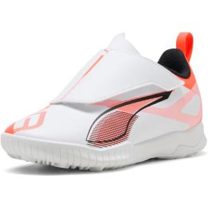 imagePUMA UnisexChild Ultra Play Hook and Loop Turf Training Soccer CleatsPuma Whitepuma Blackglowing Red