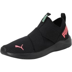 imagePUMA Womens Prowl Slip On Cross Trainer SneakerBlackignite Pinkgreen Glimmer