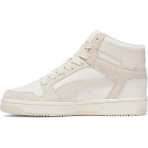 imagePUMA Womens Rebound Layup Mid Shoes SneakerWarm Whitealpine Snowsugared Almond