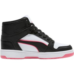 imagePUMA Womens Rebound Layup Mid Shoes SneakerWhiteBlackMagic Rose