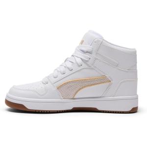 imagePUMA Womens Rebound Layup Mid Shoes SneakerWhitegold Ah25