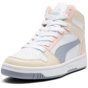 imagePUMA Womens Rebound Layup Mid Shoes SneakerWhitegray Fogalpine Snow