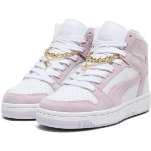 imagePUMA Womens Rebound Layup Mid Shoes SneakerWhitelilac Frost