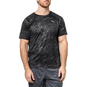 imagePuma Mens Run Favorite Velocity TShirt Available in Big ampamp TallBlack All Over Print Ah25